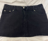 Edikted Black Jean Skirt Mini Photo 0