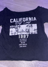 Off-The-Shoulder Aeropostale Top Black California Photo 0