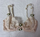 For Love and Lemons x Victoria's Secret Sweetheart Lace Bra size S Rose Floral Photo 0