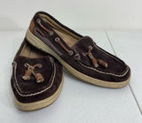 Sperry’s women’s brown top-sider songfish suede boat‎ loafers leather shoes 5.5 Photo 0