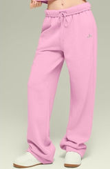 Alo Accolade Straight Leg Sweatpants Candy Heart Pink High-Rise Waist Joggers S Photo 0