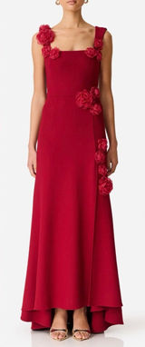 NEW ELLIATT Evanora High-Low 3D floral rosette Gown sz XS Photo 0