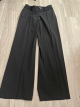 bebe Wide Leg Black Trousers with Waistband Photo 0