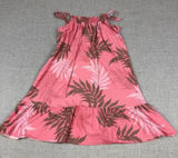 Joyspun Dress Teens XL Pink Square Neck Strappy Smocked A-Line Knee Length Photo 0