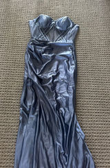 Blue corset Prom dress- Size 2- Original Price $500 Photo 0