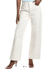 NWT Madewell low-slung baggy jeans, cream, size 25. Photo 0