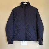 Ralph Lauren Sport Jacket Quilted Light Puffer Navy Coat Small Accent Cuffs Logo Photo 0