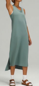 Lululemon All Yours Tank Maxi Dress Women Size 6 Tidewater Teal Elevated Basics Photo 0
