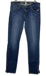 Abercrombie and Fitch Y2K Jeans Skinny Leg Zipper Low Rise Medium Wash Size‎ 4 Photo 0