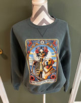 Russell Athletic Dark Green Retriever Mom Graphic Crewneck Sweatshirt Photo 0