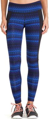 Alo Yoga Illusion 3 Legging High Waisted Patterned 7/8 Arctic Royalty Black 6 S Photo 0