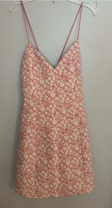 Alice + Olivia Rose and White Floral Slip Dress Photo 0