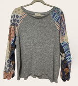 FREEBIRD Heather Gray Knit Top Size XL Photo 0