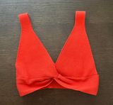 Red Twist Crop Top Photo 0