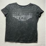Hollister Los Angeles California Rally Week Graphic T-Shirt Gray Acid Wash M Photo 0