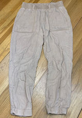 Abercrombie & Fitch Paperbag Waist Utility Joggers Tan Beige Womens Size‎ Small Photo 0