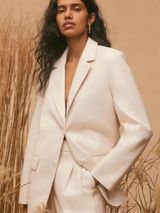 Aritzia Wilfred Memories‎ Blazer Jacket Vegan Faux Leather Womens Size S Photo 0