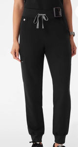 FIGS HW Zamora Jogger Scrub Pants Black High Waisted 1000207 Womens Photo 0