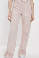 American Eagle Super High Rise Baggy Wide Leg‎ Jeans Pink Boho Womens 6 Short Photo 0