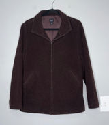 Eileen Fisher Wool Jacket Womens Small Brown Excellent Italian Fabric Zip Up Photo 0