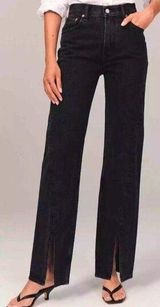 Abercrombie 90s Relaxed Fit High Rise Jeans Black Size 28 / 6 Curve Love Photo 0