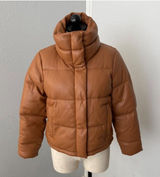 Abercrombie & Fitch vegan leather mini puffer jacket - size S Photo 0