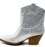 Rhinestone cowboy boots Silver Size 7.5 Photo 0