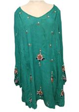 Free People Dress Floral Mini Tunic size L Photo 0