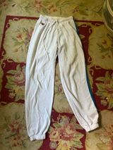 White Aviator Nation Sweatpants 5 Stripe Photo 0