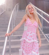 Alters State Adernlia Floral Maxi Dress Pink S Photo 0