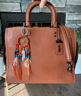 Coach 1941 Rogue 31 Leather Satchel Purse, 38124, Tan / Brown / Gunmetal Photo 0