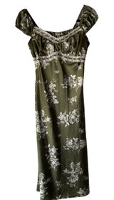 Inspired Hearts Dress Milkmaid Y2k Medium Floral Maxi Cottagecore Puff‎ Sleeve Photo 0