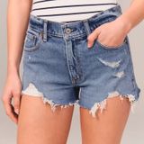 ABERCROMBIE‎ Mom High-Waist Denim Shorts Photo 0