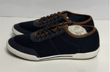 Aldo Mens Navy Blue Brown Round Toe Low Top Lace-Up Sneaker Shoes Size 8 New Photo 0