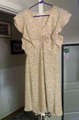Monteau Yellow Flower Dress Photo 0