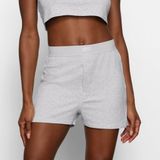 NWT Skims Boyfriend Loose Boxer in Light Heather Gray size xxs Photo 0