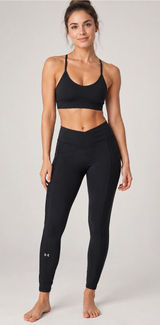 Under Armour Black Strappy Sports Bra and High-Waist Leggings Set Photo 0