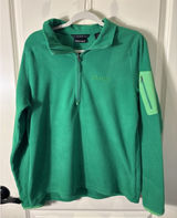 Marmot Polartec 1/4 Zip Green Fleece Pullover Medium Lightweight Outdoor Hiking Photo 0