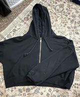 Medium Black Hollister Jacket Cropped Hoodie Photo 0