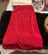 Vintage Red Polka Dot Maxi Skirt Photo 0