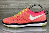 Womens Pink/Peach Nike focus Flyknit athletic running shoes size 7 Photo 0