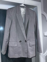 HM Jacket Cream and Grey Women size XXS fits XS Photo 0