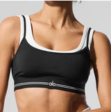 Alo Yoga Airbrush Better Together Bra Black/White XXS Photo 0