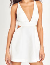 LoveShackFancy Till Dress In Antique White Bridal Open Back Bow Accent Size 0 Photo 0