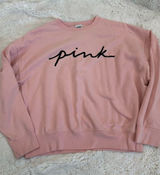 PINK Victoria's Secret Cozy Crewneck Sweatshirt - Pale Pink Photo 0