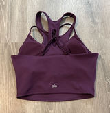 ALO Yoga Ribbed Airlift Enchanted Bra Tank Racerback Workout Crop Top Medium Photo 0
