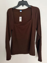 Brown Old Navy Long Sleeve Top Photo 0