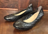 Cole Haan NikeAir Quilted‎ Leather Wedge Flats Black Womens 8 Comfort Photo 0