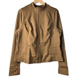 Girlfriend Collective Parker Seamed‎ Jacket Sepia Brown XXXL 6230-SEP-XXXL NWT Photo 0