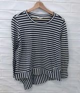 CABI bengal stripe asymmetrical hem top Photo 0